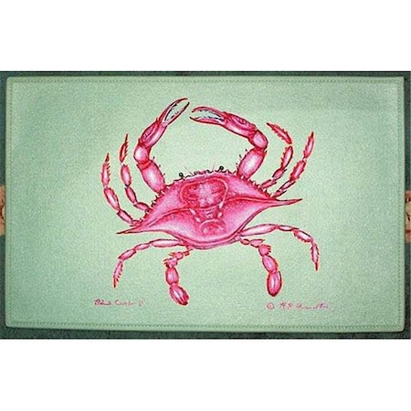 Betsy Drake Betsy Drake DM102G Pink Crab Door Mat 30"x50" DM102G